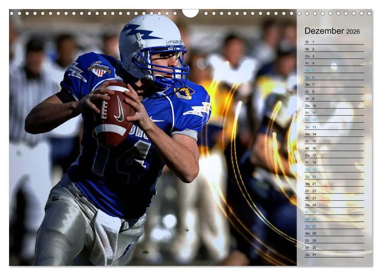 Bild: 9783457885604 | HEROES - American Football (Wandkalender 2026 DIN A3 quer),...
