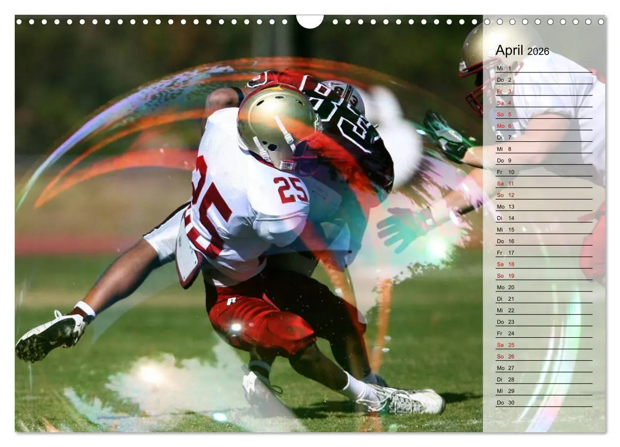 Bild: 9783457885604 | HEROES - American Football (Wandkalender 2026 DIN A3 quer),...