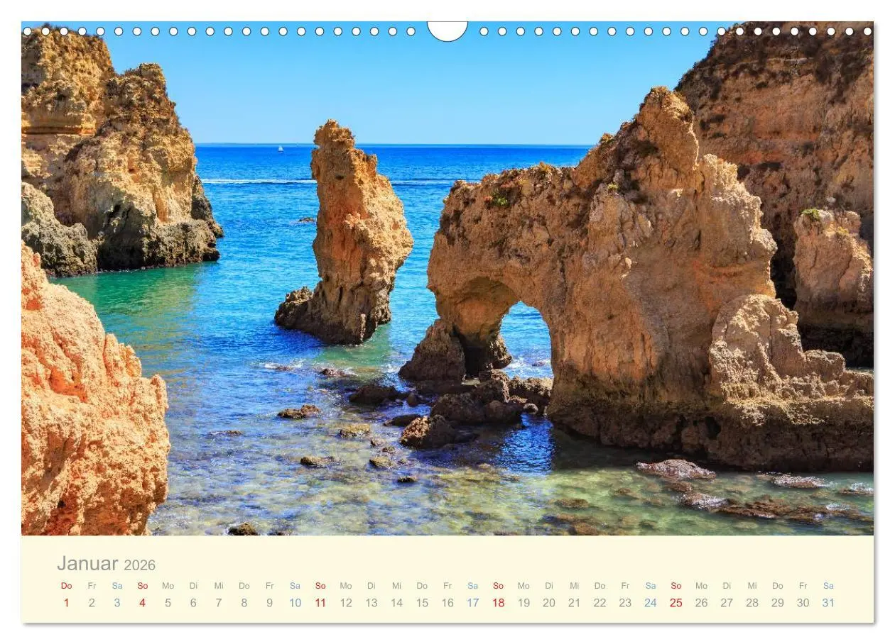 Bild: 9783457955604 | Algarve - Portugals goldene Küste (Wandkalender 2026 DIN A3 quer),...