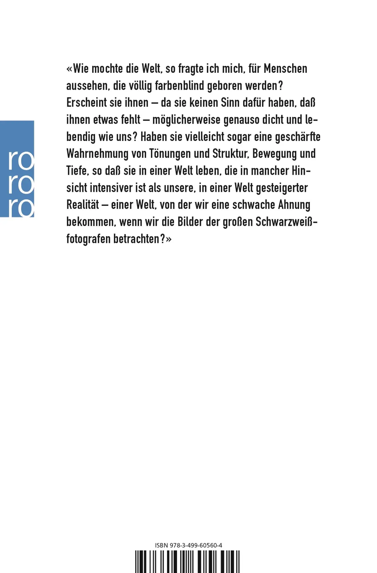 Rückseite: 9783499605604 | Die Insel der Farbenblinden | Die Insel der Palmfarne | Oliver Sacks