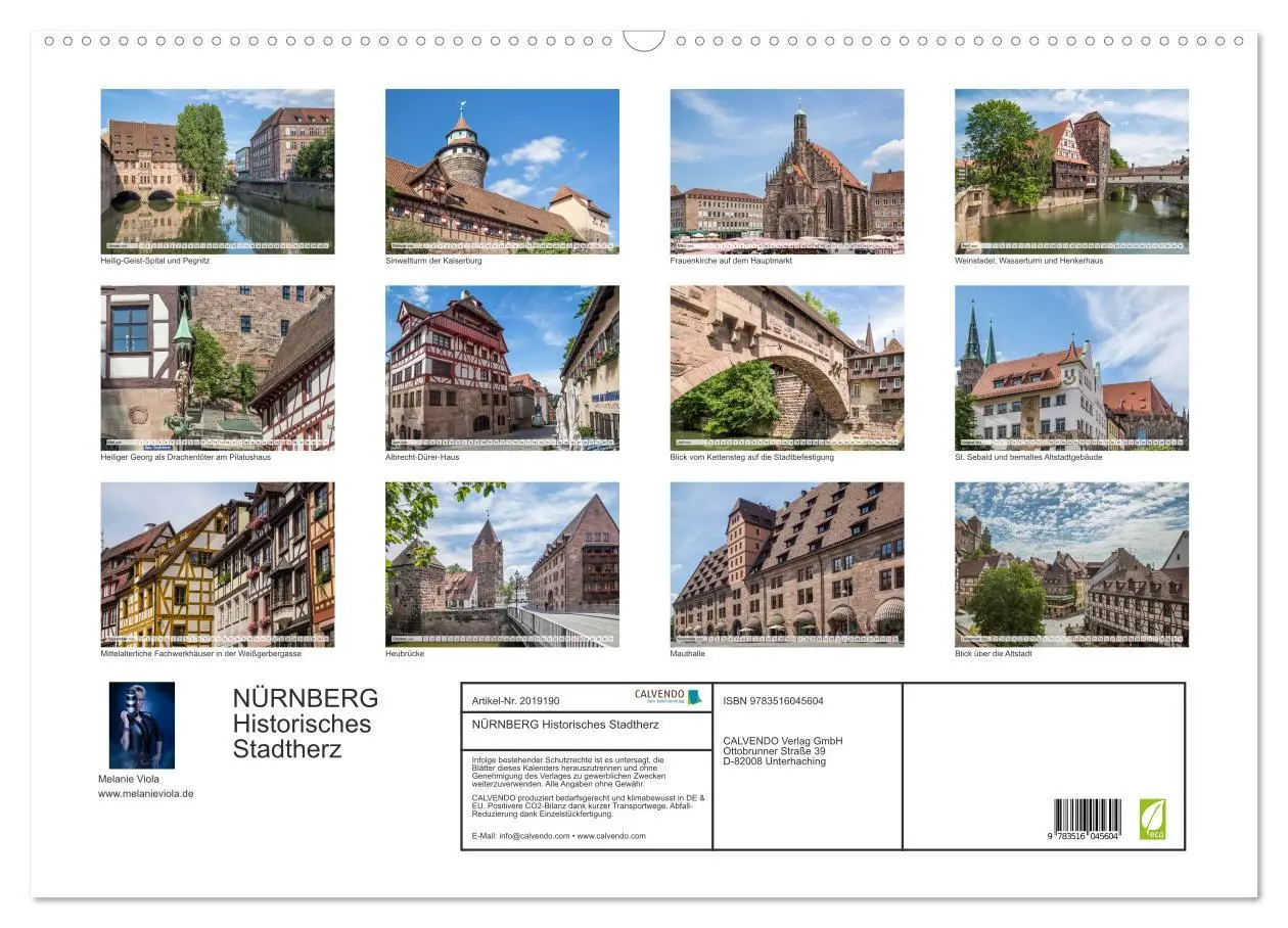 Bild: 9783516045604 | NÜRNBERG Historisches Stadtherz (Wandkalender 2026 DIN A2 quer),...