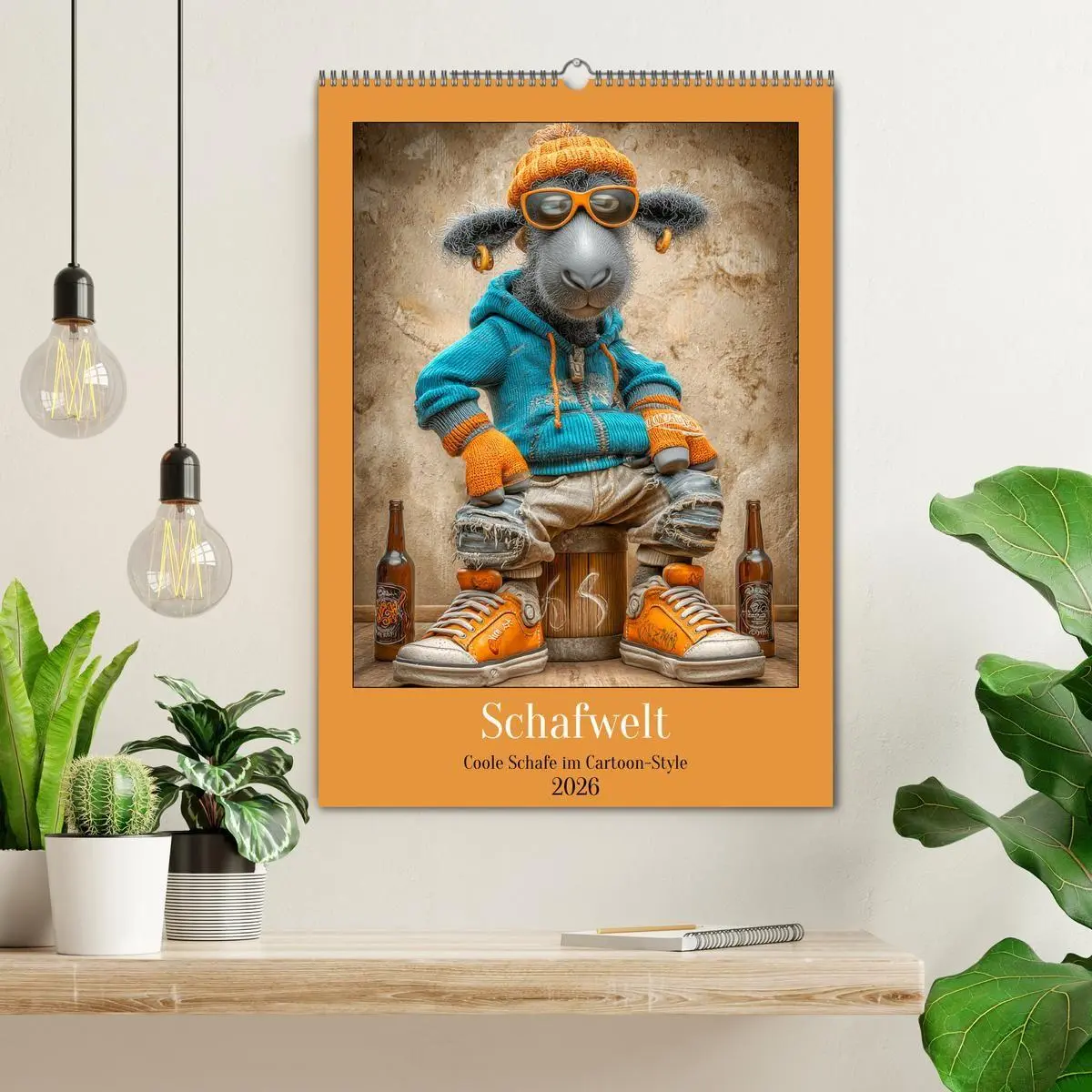 Bild: 9783516735604 | Schafwelt. Coole Schafe im Cartoon-Style (Wandkalender 2026 DIN A2...
