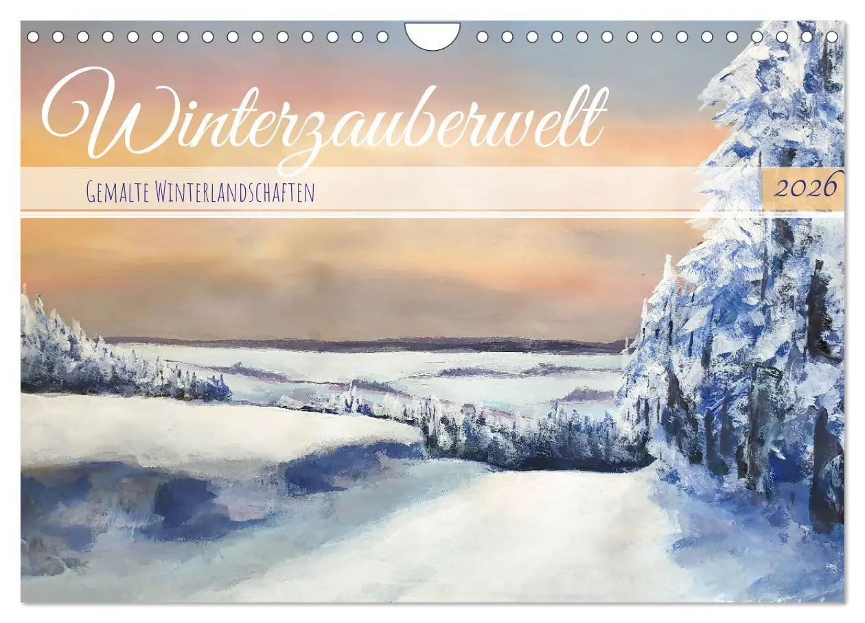 Cover: 9783457325704 | Winterzauberwelt - Gemalte Winterlandschaften (Wandkalender 2026...