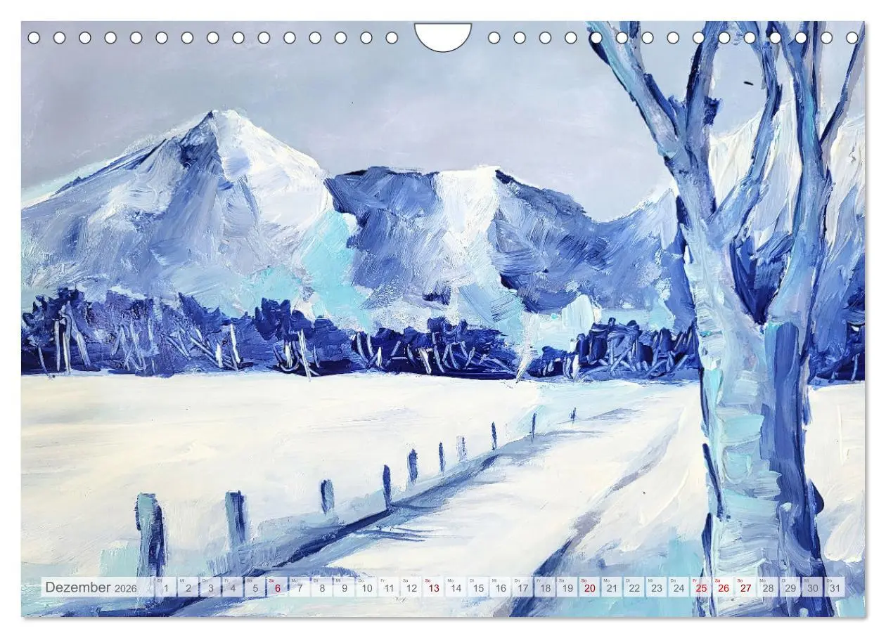 Bild: 9783457325704 | Winterzauberwelt - Gemalte Winterlandschaften (Wandkalender 2026...