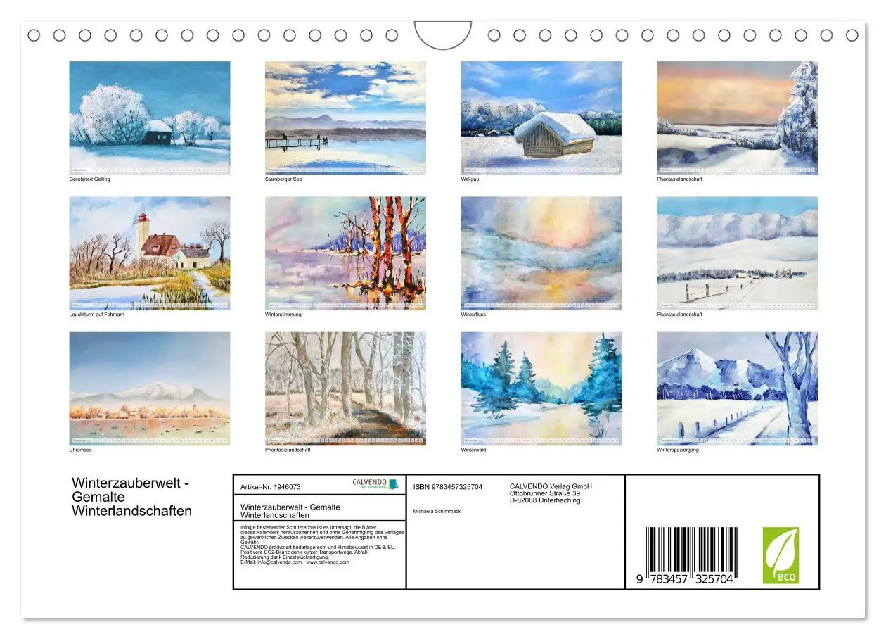 Bild: 9783457325704 | Winterzauberwelt - Gemalte Winterlandschaften (Wandkalender 2026...