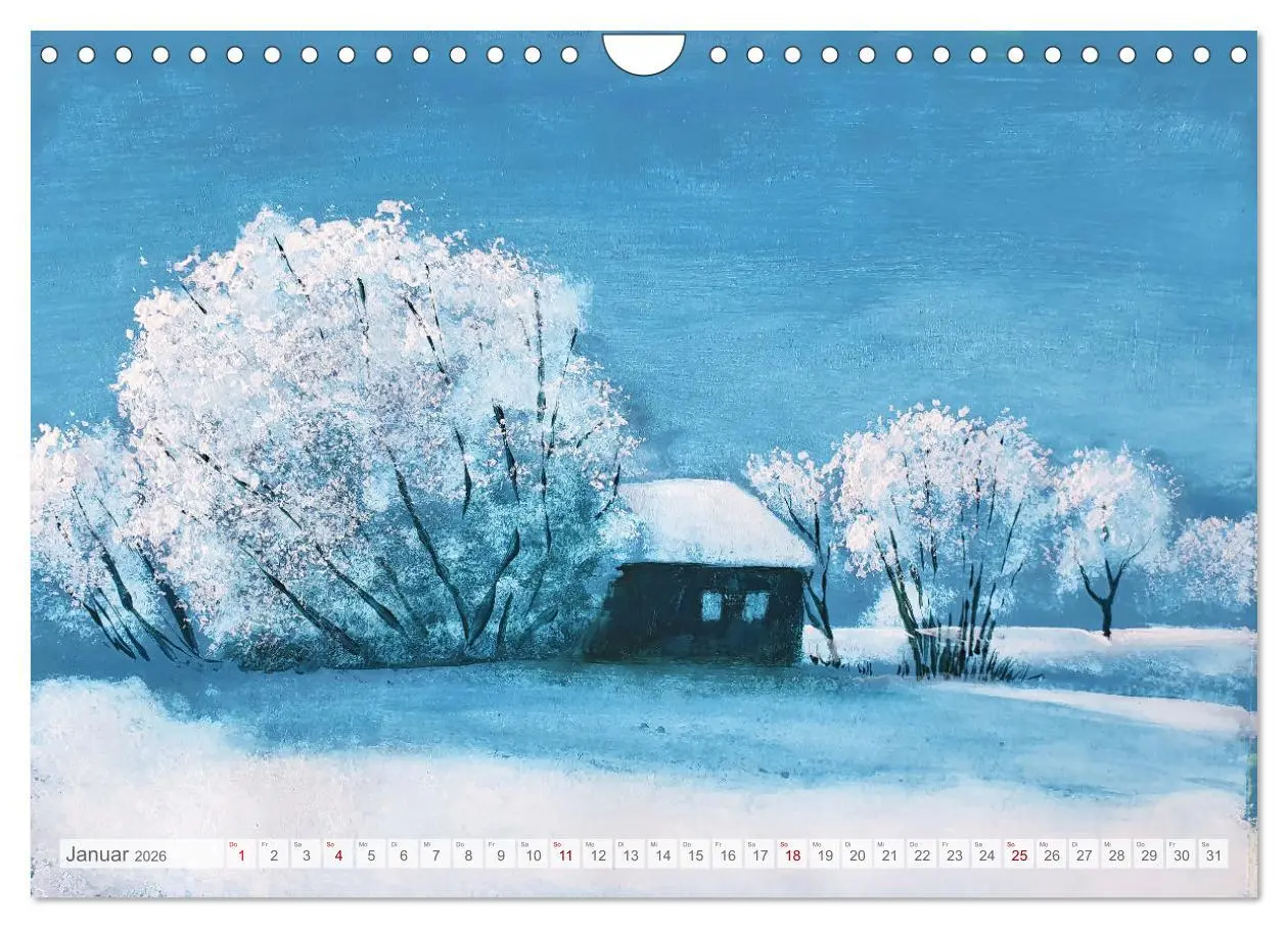 Bild: 9783457325704 | Winterzauberwelt - Gemalte Winterlandschaften (Wandkalender 2026...