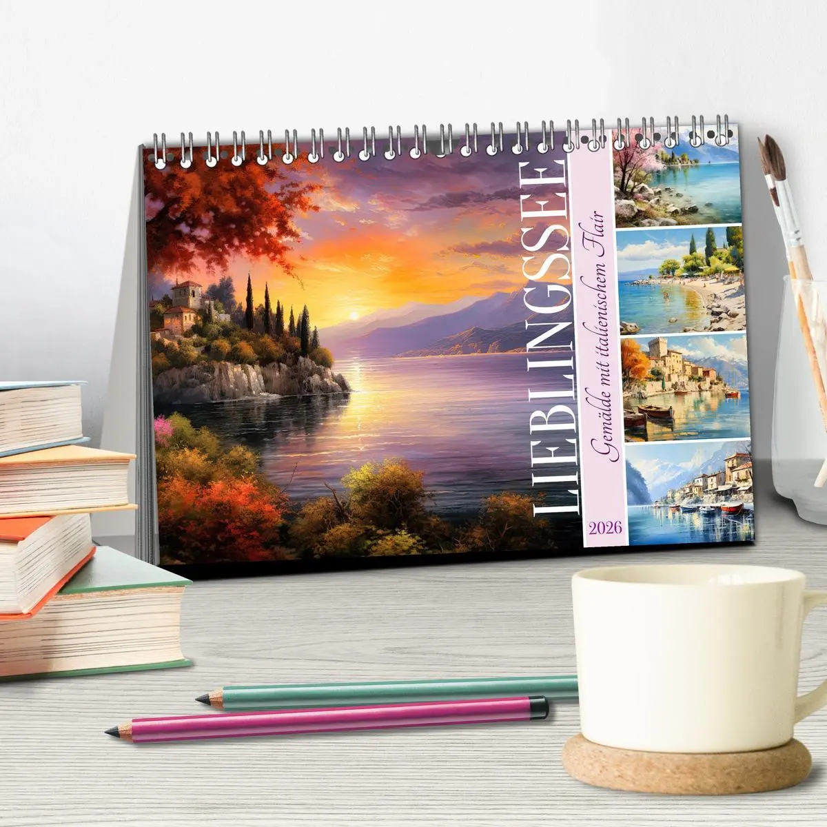 Bild: 9783457495704 | Lieblingssee (Tischkalender 2026 DIN A5 quer), CALVENDO Monatskalender