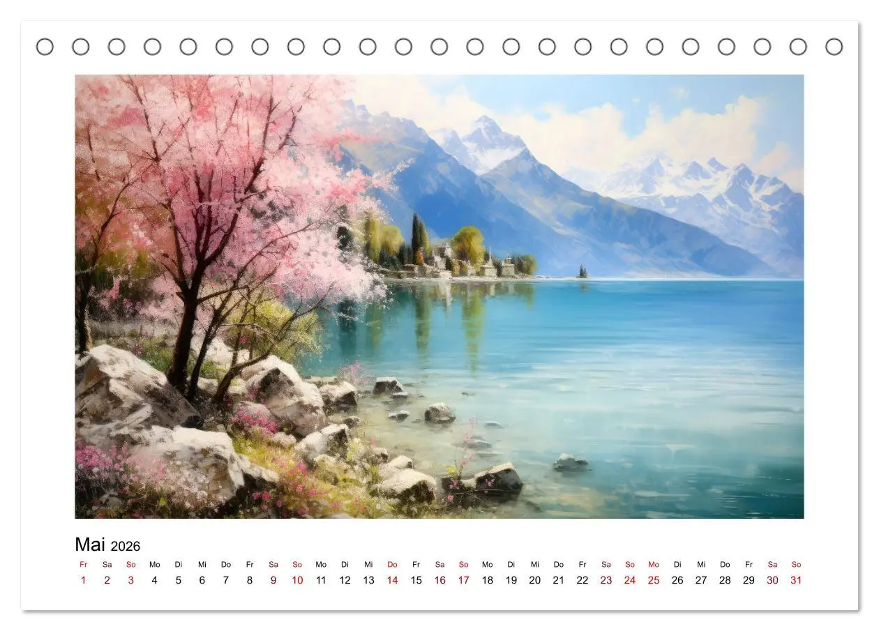 Bild: 9783457495704 | Lieblingssee (Tischkalender 2026 DIN A5 quer), CALVENDO Monatskalender