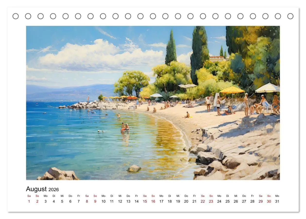 Bild: 9783457495704 | Lieblingssee (Tischkalender 2026 DIN A5 quer), CALVENDO Monatskalender