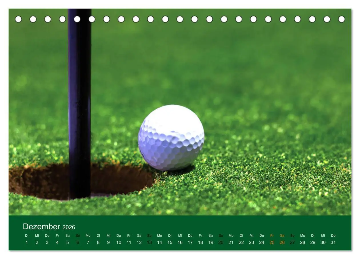 Bild: 9783457875704 | Golf Sport (Tischkalender 2026 DIN A5 quer), CALVENDO Monatskalender