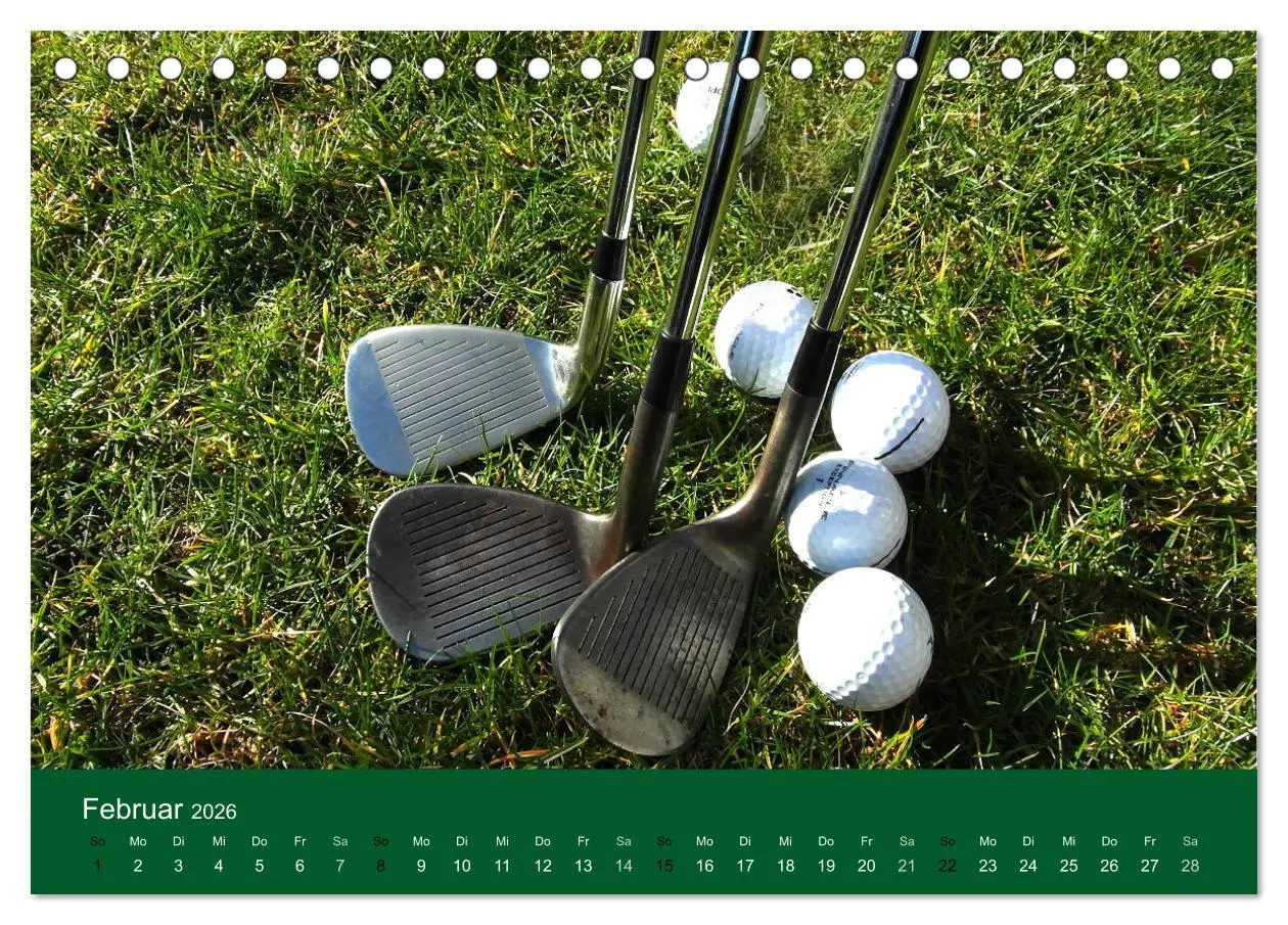 Bild: 9783457875704 | Golf Sport (Tischkalender 2026 DIN A5 quer), CALVENDO Monatskalender