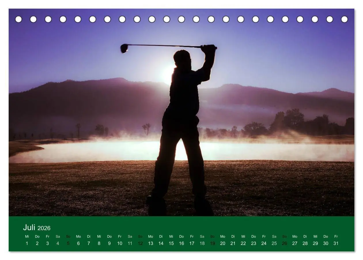 Bild: 9783457875704 | Golf Sport (Tischkalender 2026 DIN A5 quer), CALVENDO Monatskalender
