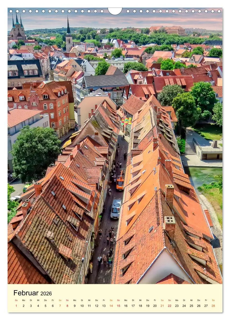 Bild: 9783516345704 | Geliebtes Erfurt (Wandkalender 2026 DIN A3 hoch), CALVENDO...