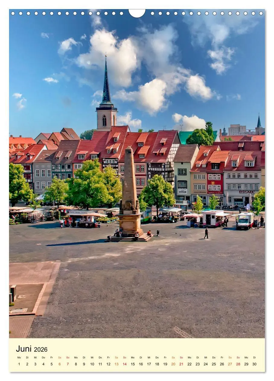 Bild: 9783516345704 | Geliebtes Erfurt (Wandkalender 2026 DIN A3 hoch), CALVENDO...