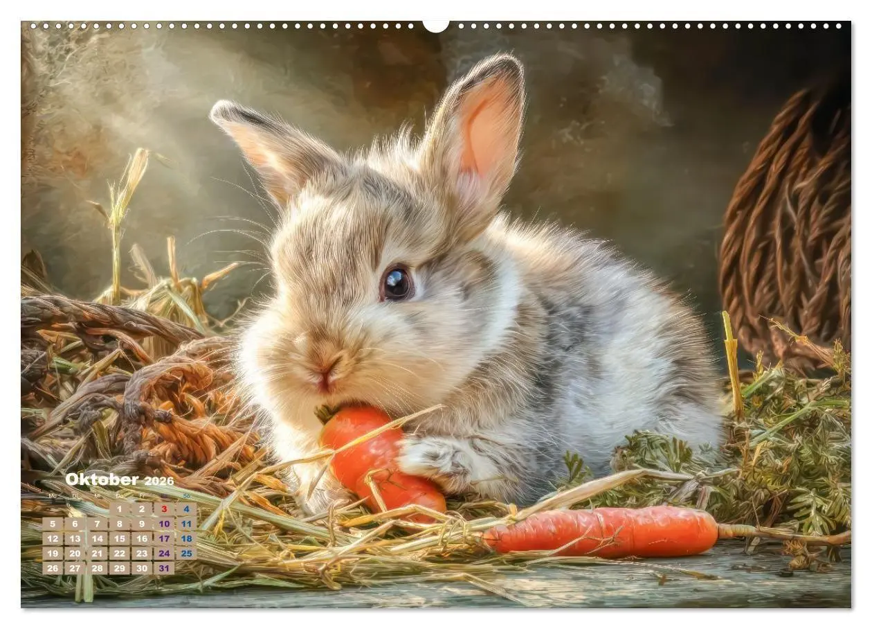 Bild: 9783516725704 | Kaninchenportraits - Szenen voller Charme (Wandkalender 2026 DIN A2...