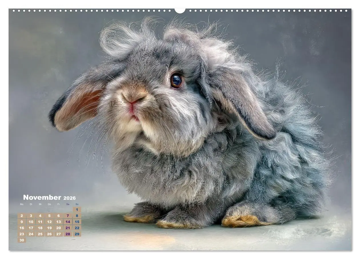 Bild: 9783516725704 | Kaninchenportraits - Szenen voller Charme (Wandkalender 2026 DIN A2...