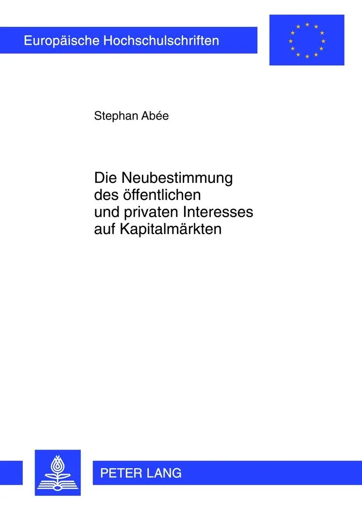 Cover: 9783631635704 | Die Neubestimmung des öffentlichen und privaten Interesses auf...