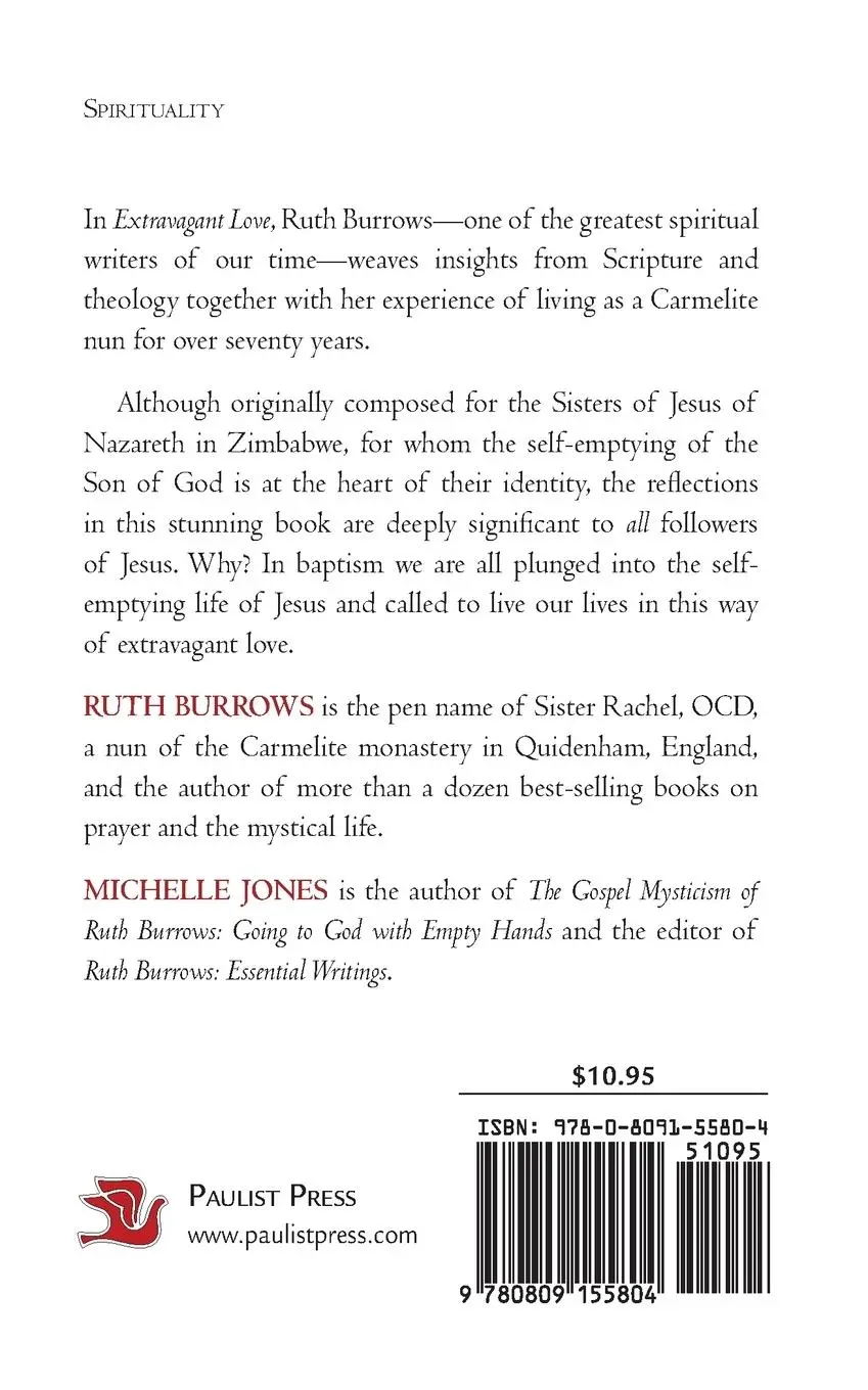 Rückseite: 9780809155804 | Extravagant Love | The Self-Emptying of Jesus | Ruth Burrows | Buch