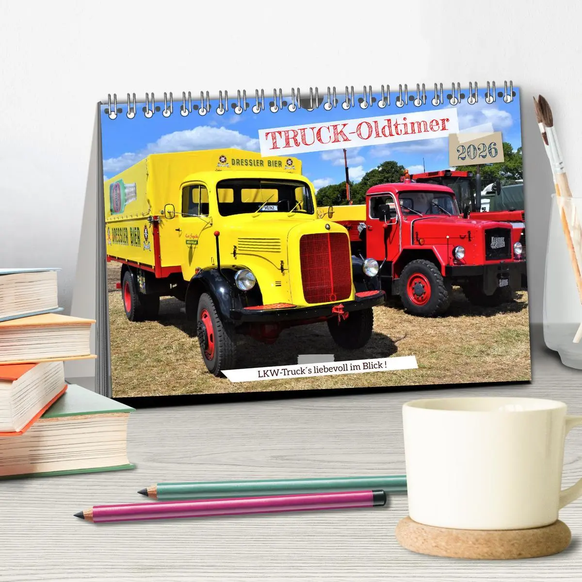 Bild: 9783457555804 | TRUCK - Oldtimer (Tischkalender 2026 DIN A5 quer), CALVENDO...