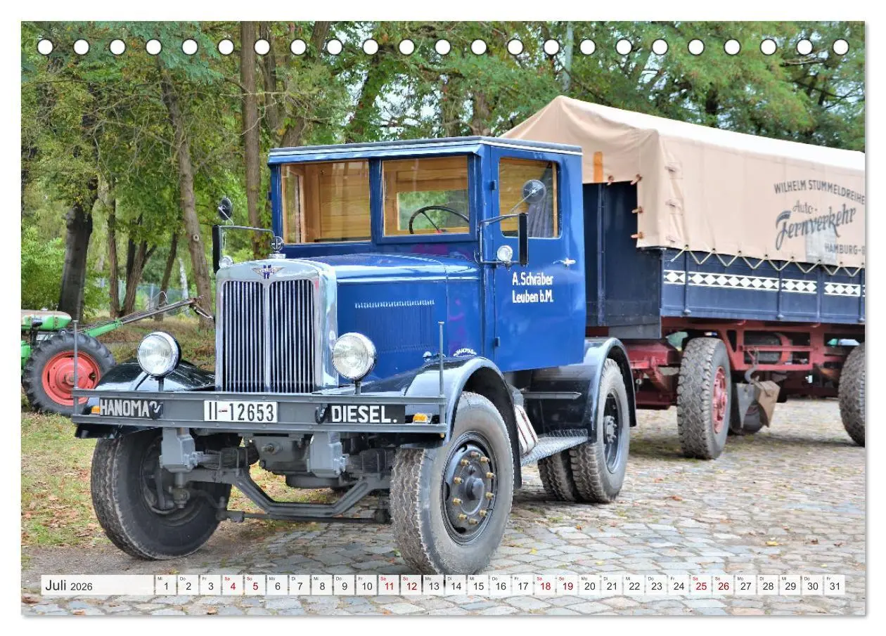 Bild: 9783457555804 | TRUCK - Oldtimer (Tischkalender 2026 DIN A5 quer), CALVENDO...