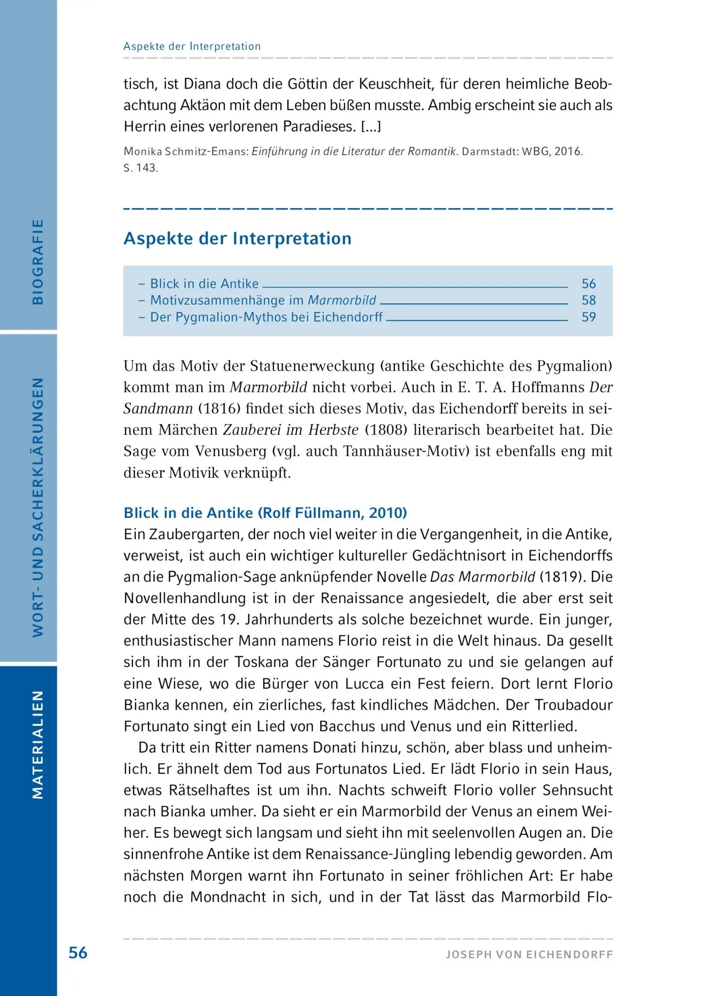 Bild: 9783804425804 | Das Marmorbild | Hamburger Lesehefte Plus Königs Materialien | Buch