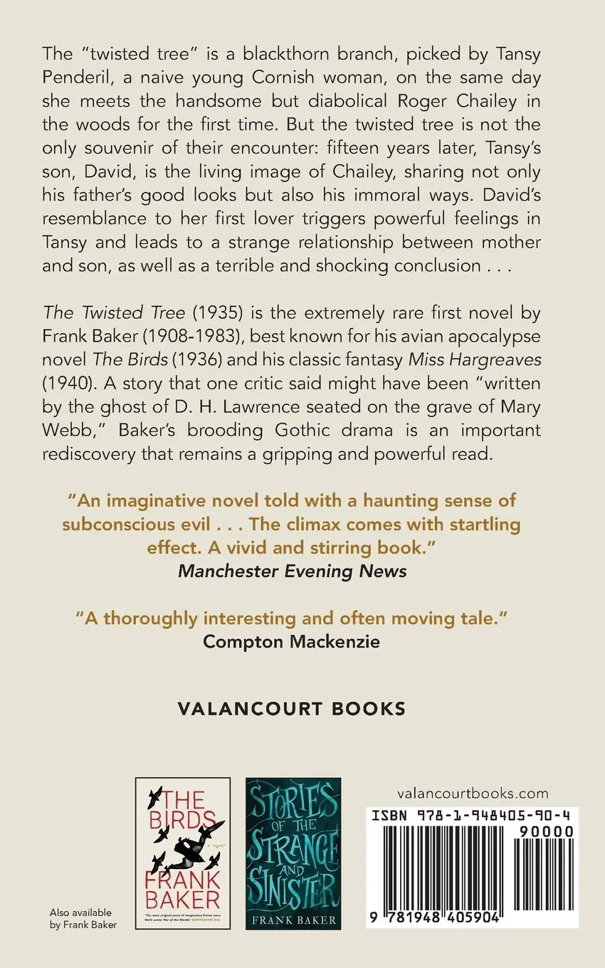 Rückseite: 9781948405904 | The Twisted Tree (Valancourt 20th Century Classics) | Frank Baker