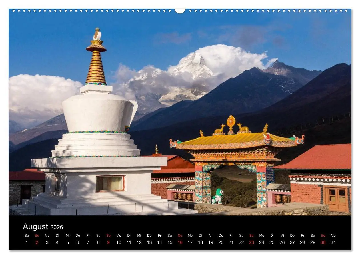Bild: 9783516015904 | Buddhistische Chörten im Himalaya (Wandkalender 2026 DIN A2 quer),...