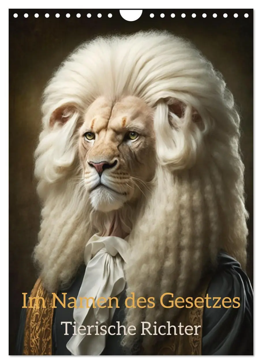 Cover: 9783516325904 | Im Namen des Gesetzes Tierische Richter (Wandkalender 2026 DIN A4...