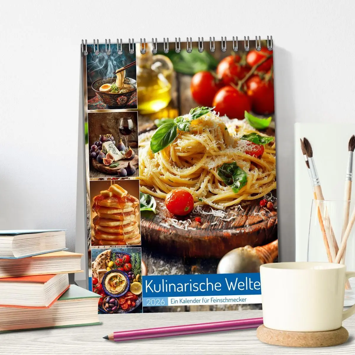 Bild: 9783516705904 | Kulinarische Welten (Tischkalender 2026 DIN A5 hoch), CALVENDO...