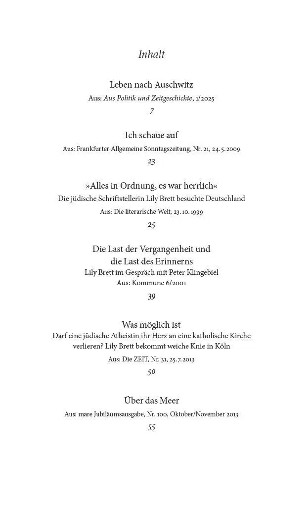 Bild: 9783518475904 | 'Lachen durchdringt den Schmerz.' | Über Deutschland | Lily Brett