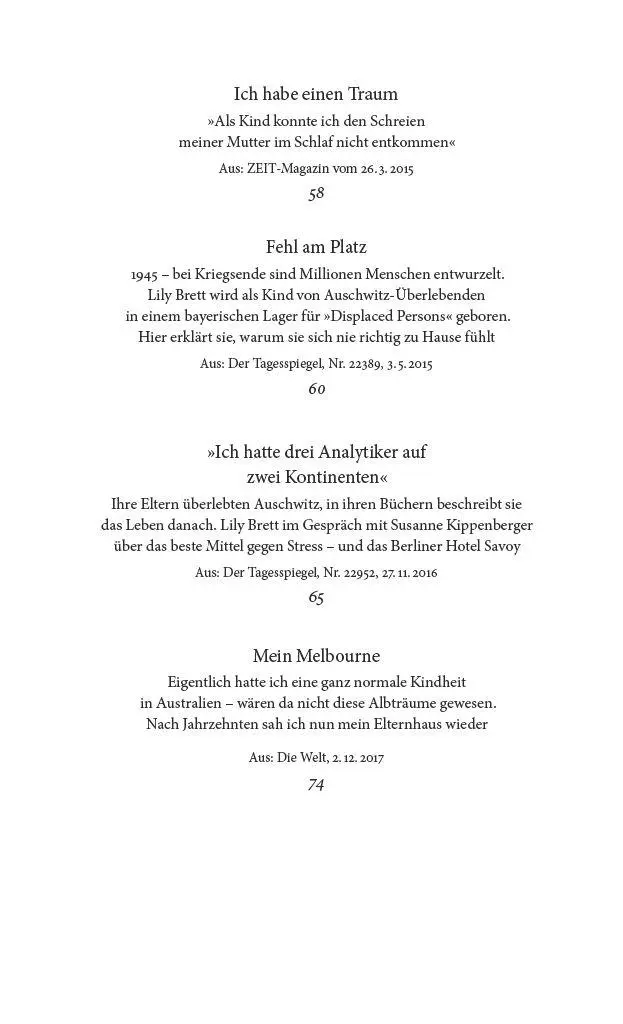 Bild: 9783518475904 | 'Lachen durchdringt den Schmerz.' | Über Deutschland | Lily Brett