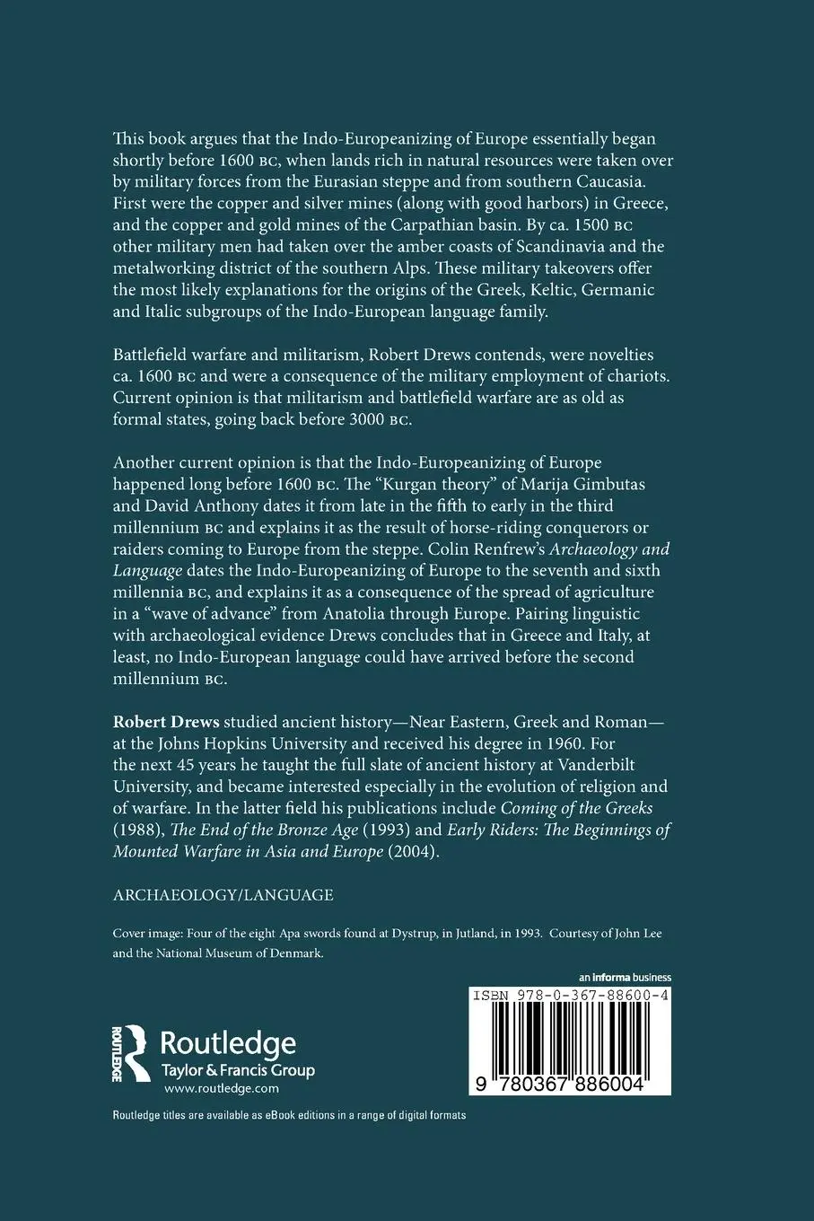 Rückseite: 9780367886004 | Militarism and the Indo-Europeanizing of Europe | Robert Drews | Buch