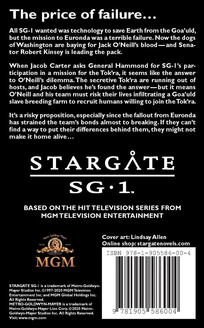Rückseite: 9781905586004 | STARGATE SG-1 Alliances | Karen Miller | Taschenbuch | Englisch | 2020
