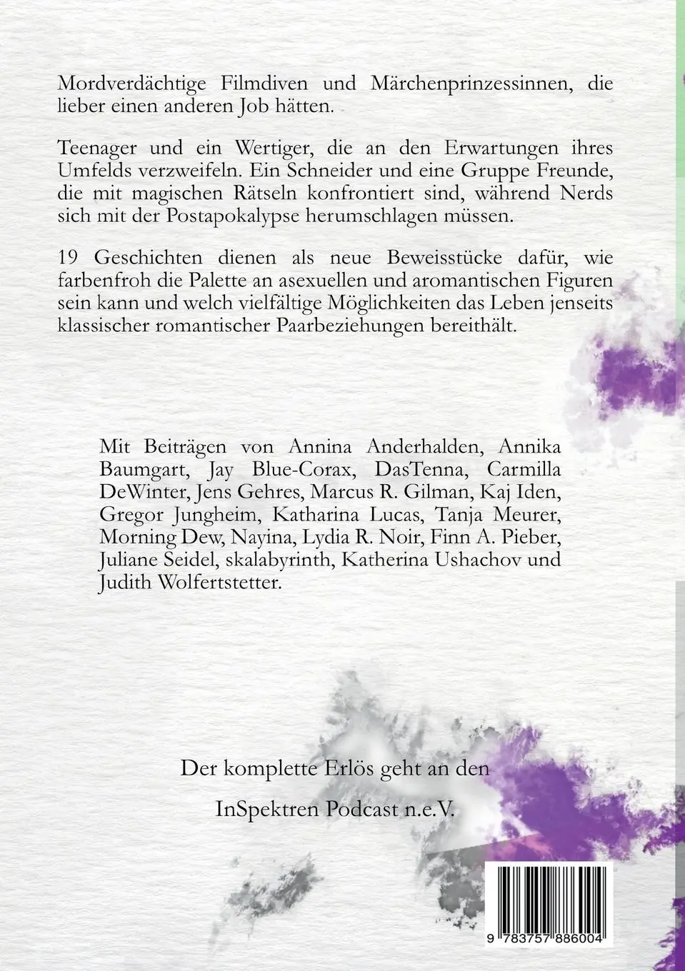 Rückseite: 9783757886004 | Beweisstück A - Neue Indizien | Eine ace und aro Anthologie | Buch