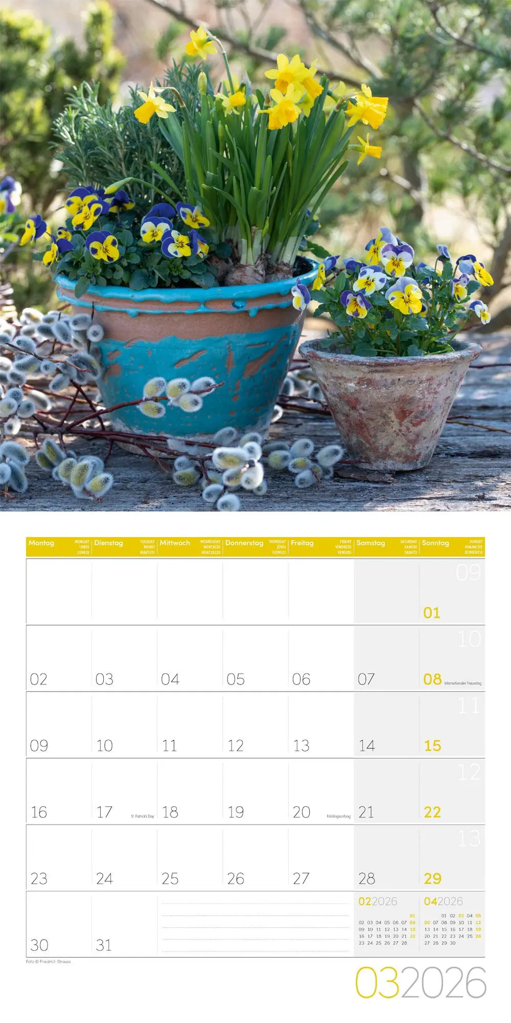 Bild: 9783838446004 | Blumenzauber Broschürenkalender 2026 - 30x30 - Art12 | GmbH | Kalender