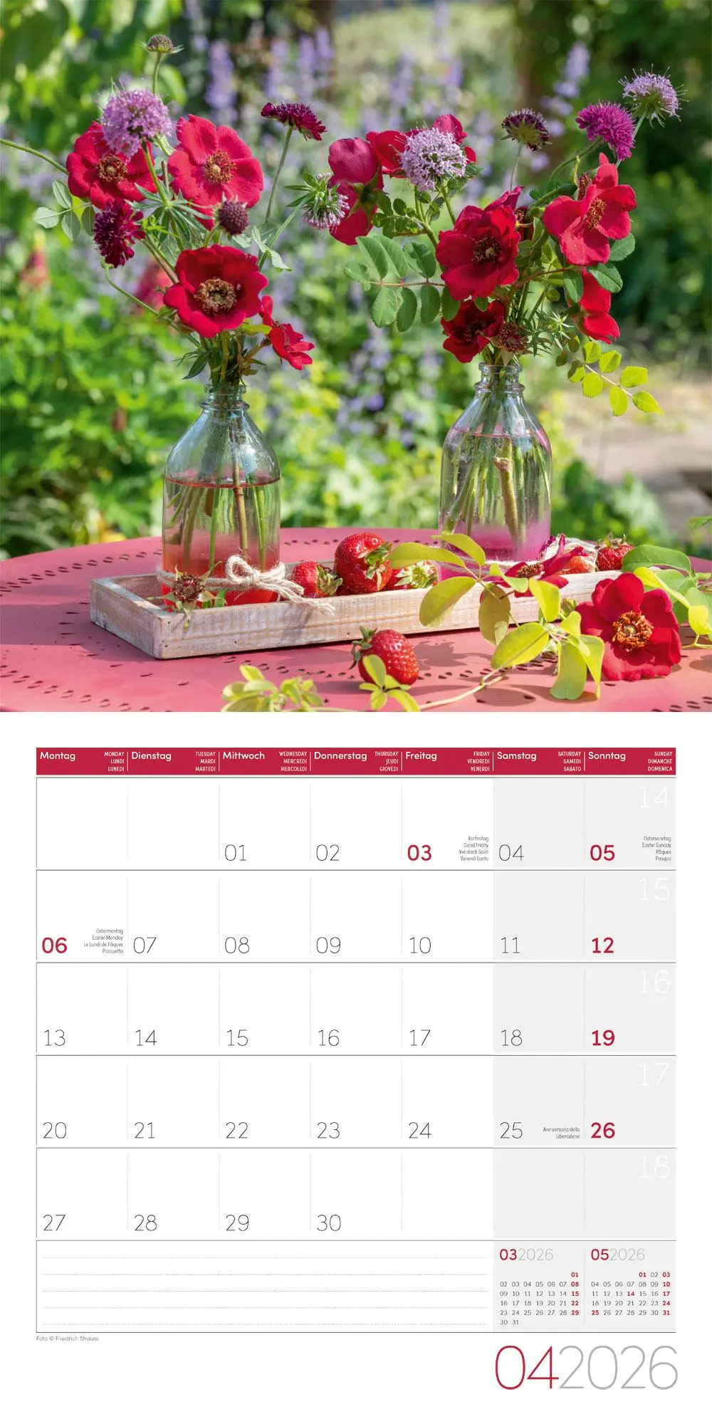 Bild: 9783838446004 | Blumenzauber Broschürenkalender 2026 - 30x30 - Art12 | GmbH | Kalender