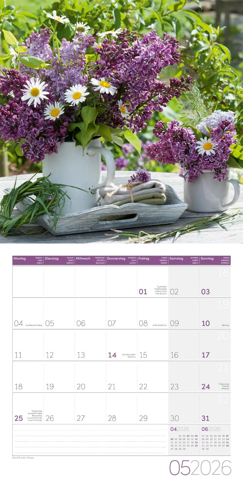 Bild: 9783838446004 | Blumenzauber Broschürenkalender 2026 - 30x30 - Art12 | GmbH | Kalender