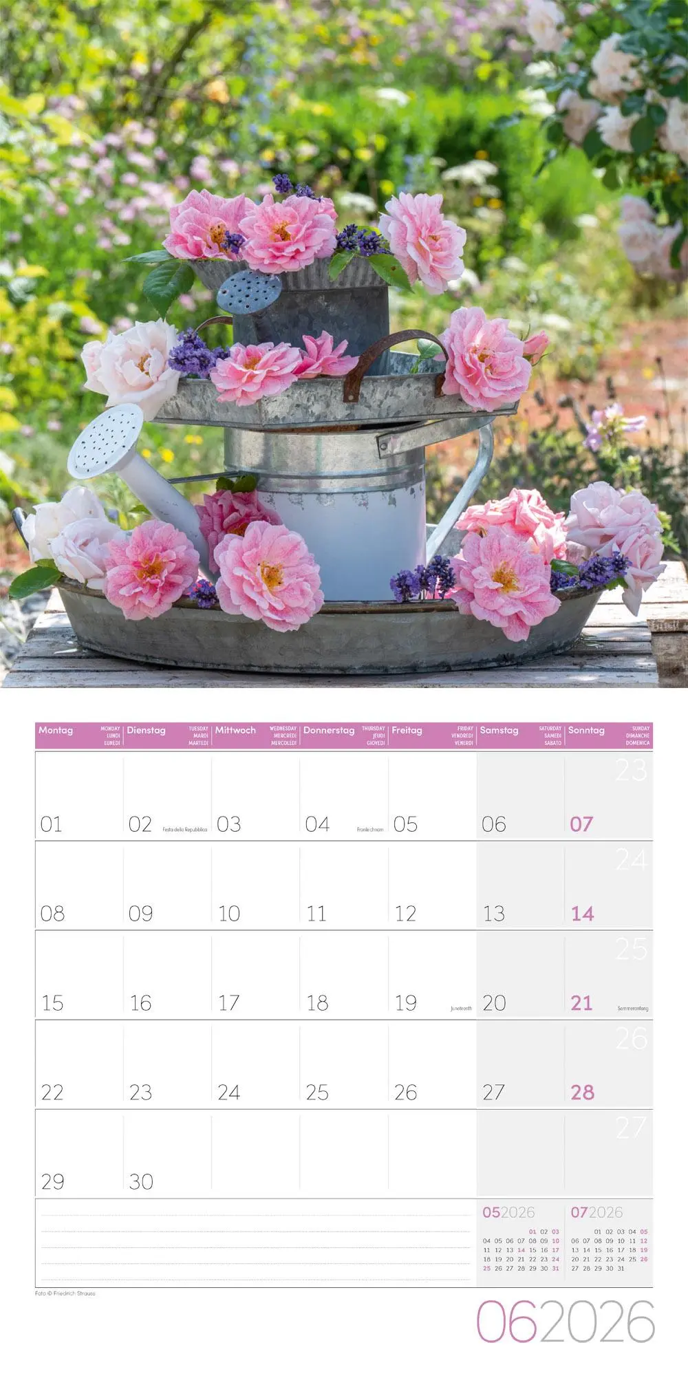 Bild: 9783838446004 | Blumenzauber Broschürenkalender 2026 - 30x30 - Art12 | GmbH | Kalender