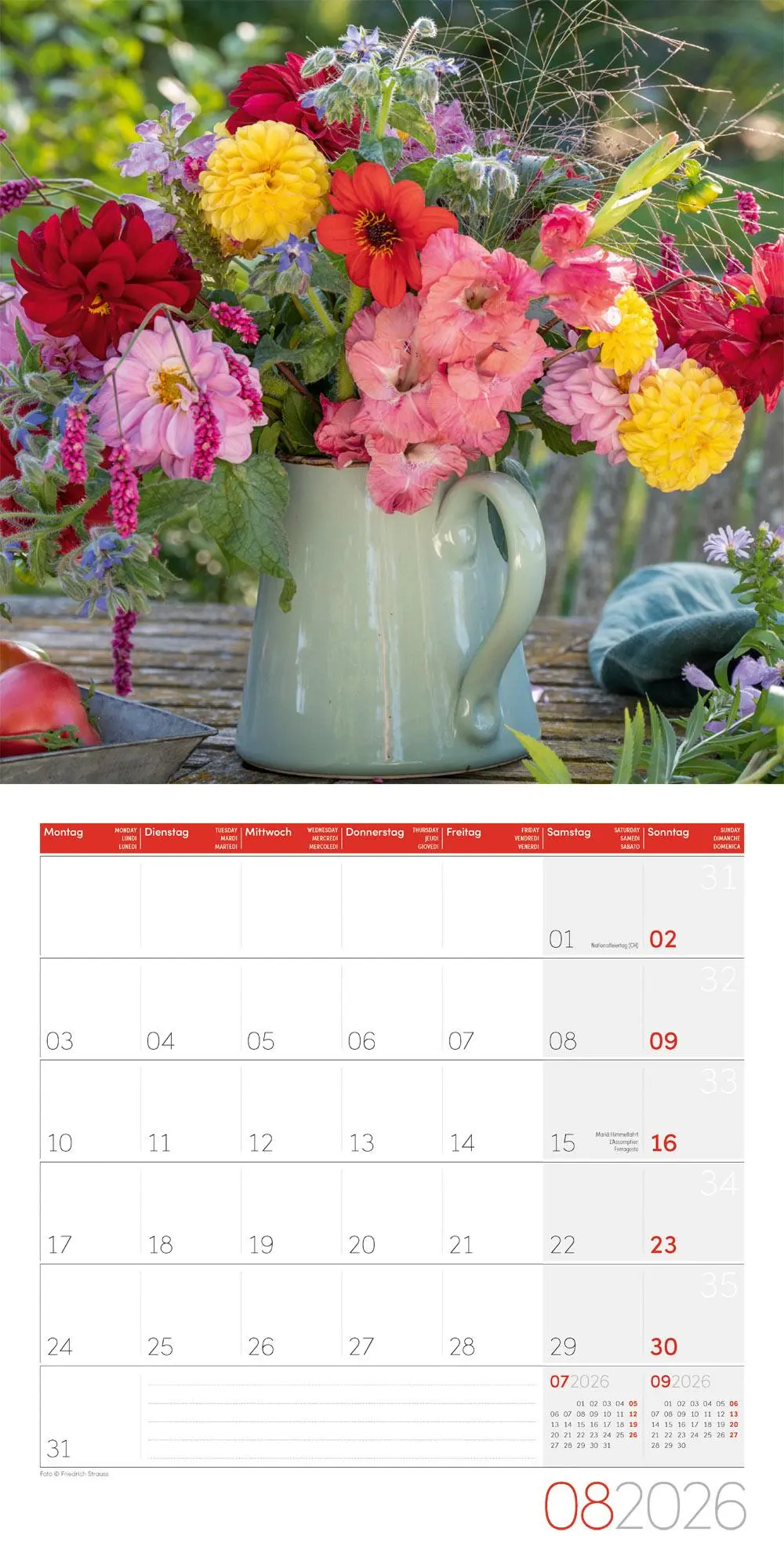 Bild: 9783838446004 | Blumenzauber Broschürenkalender 2026 - 30x30 - Art12 | GmbH | Kalender