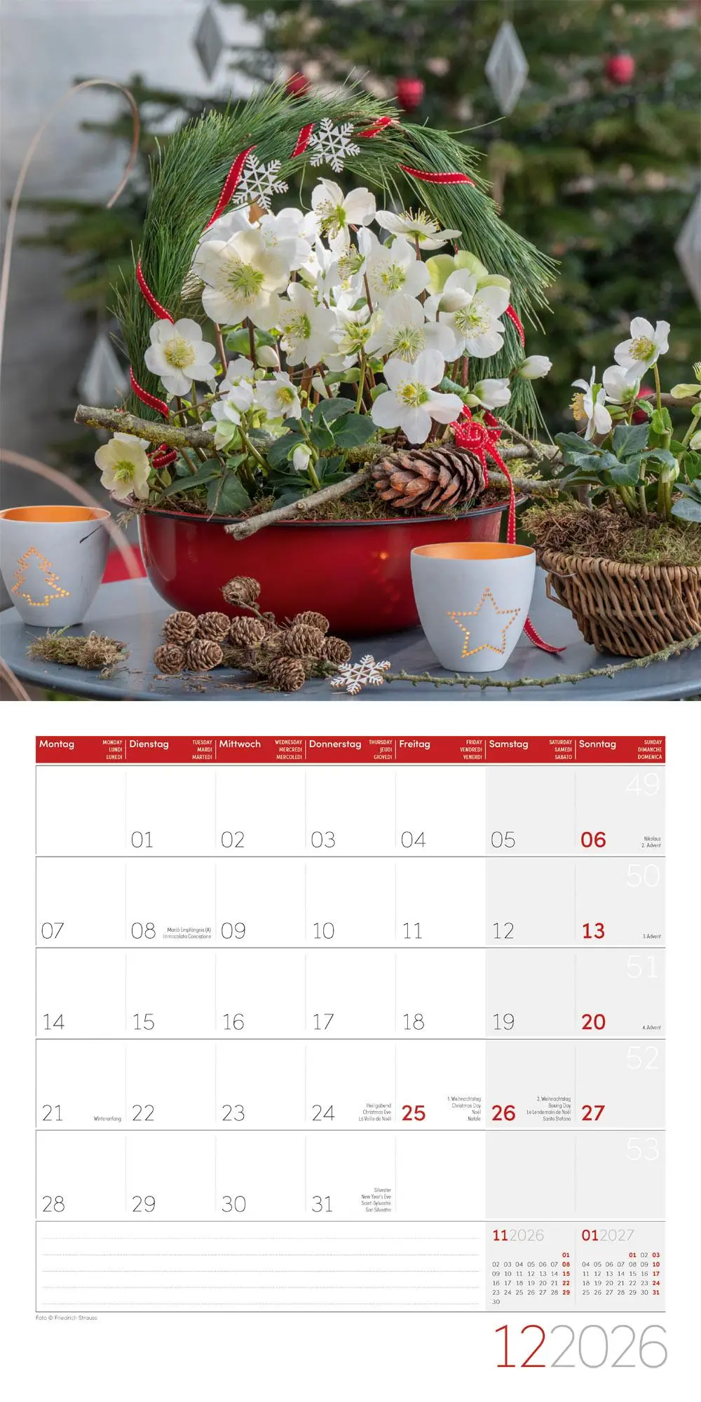 Bild: 9783838446004 | Blumenzauber Broschürenkalender 2026 - 30x30 - Art12 | GmbH | Kalender