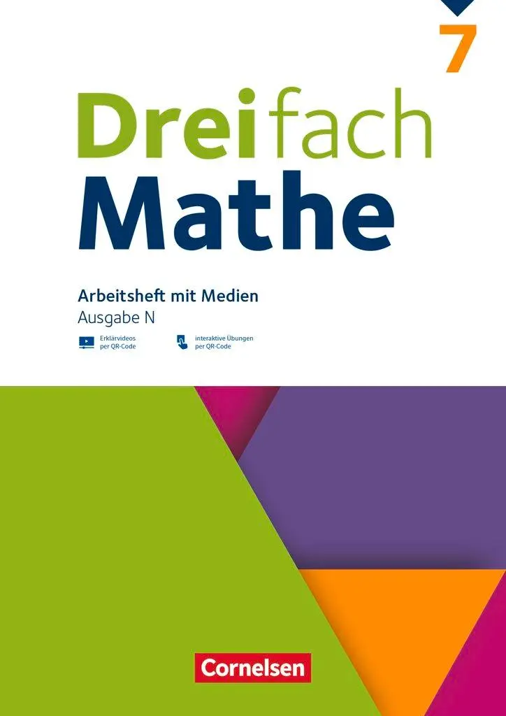 Cover: 9783060026104 | Dreifach Mathe 7. Schuljahr - Ausgabe N - Arbeitsheft mit Medien...