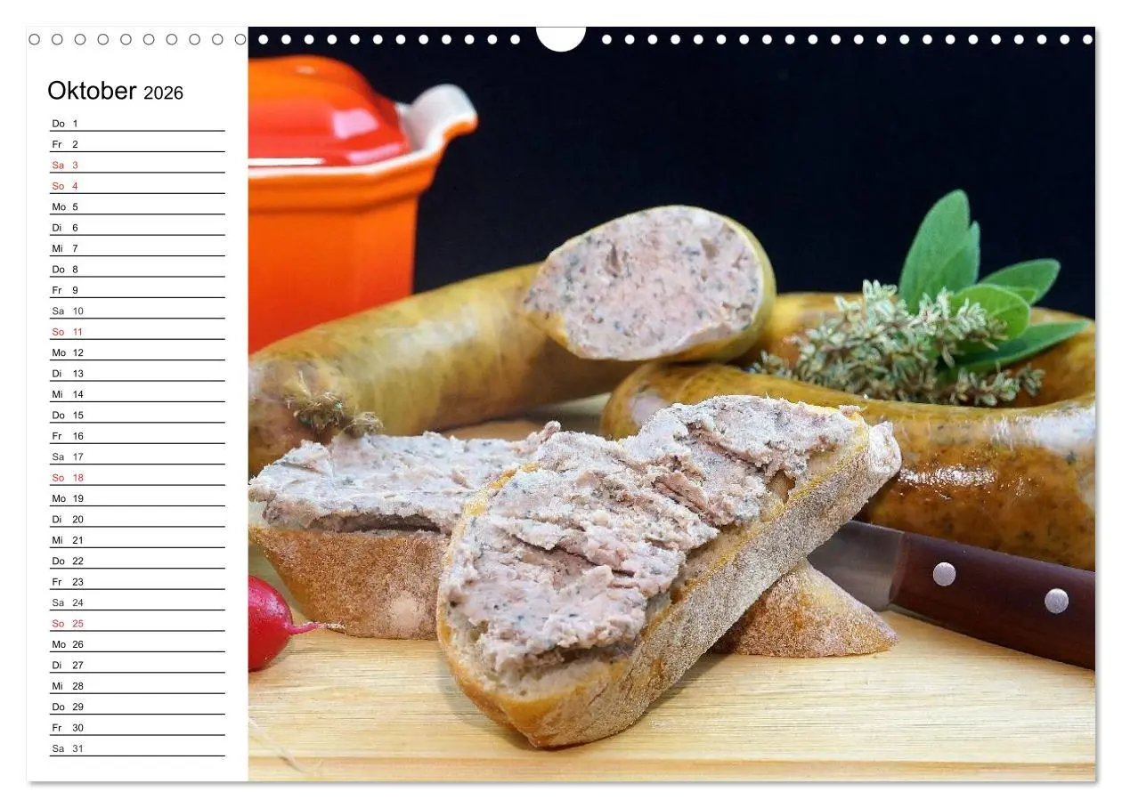 Bild: 9783457976104 | Brotzeit. Herzhaft und beliebt (Wandkalender 2026 DIN A3 quer),...