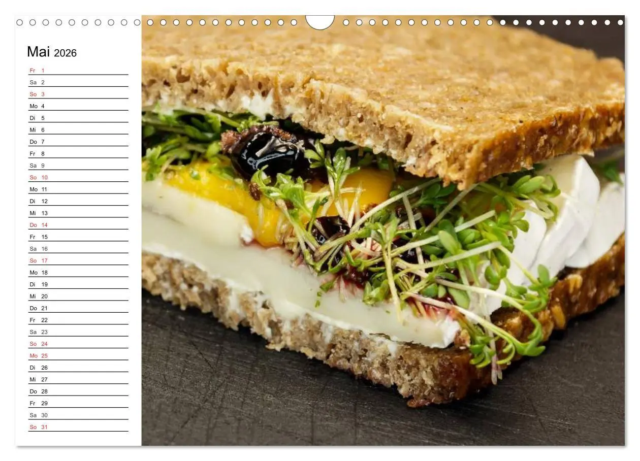 Bild: 9783457976104 | Brotzeit. Herzhaft und beliebt (Wandkalender 2026 DIN A3 quer),...