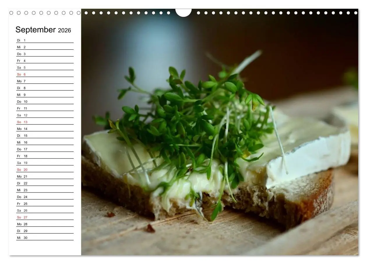 Bild: 9783457976104 | Brotzeit. Herzhaft und beliebt (Wandkalender 2026 DIN A3 quer),...