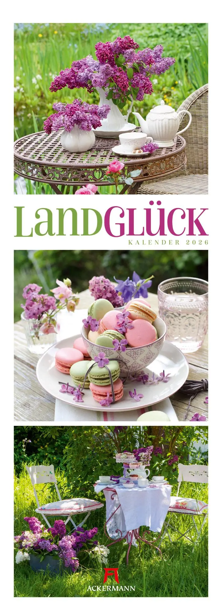 Cover: 9783838436104 | LandGlück Triplet-Kalender 2026 | Ackermann Kunstverlag GmbH | 14 S.