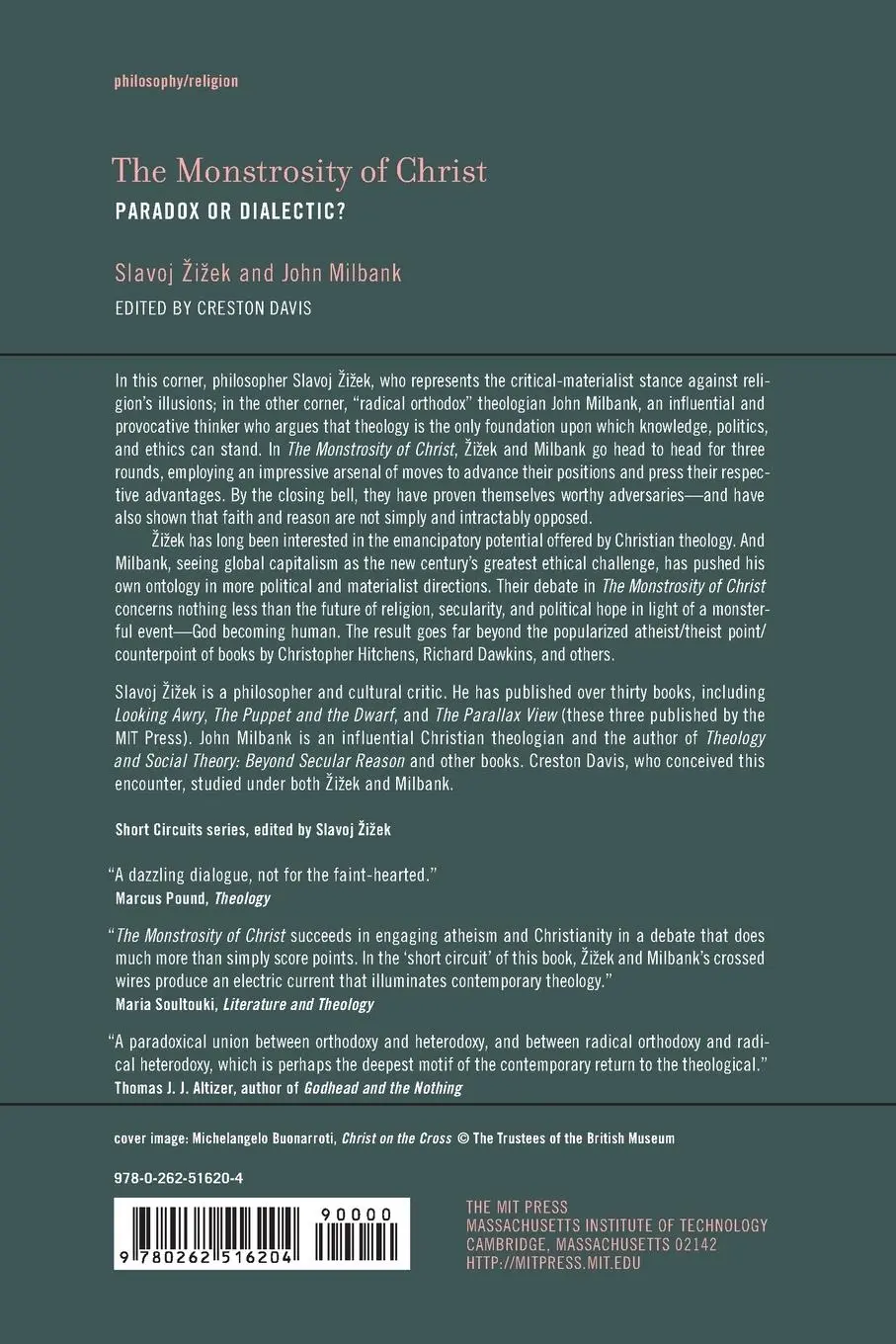 Rückseite: 9780262516204 | The Monstrosity of Christ | Paradox or Dialectic? | Zizek (u. a.)