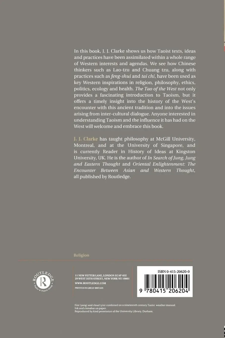 Rückseite: 9780415206204 | The Tao of the West | Western Tranformations of Taoist Thought | Buch
