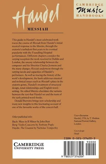 Rückseite: 9780521376204 | Handel, Messiah | Donald Burrows | Taschenbuch | Englisch | 1991