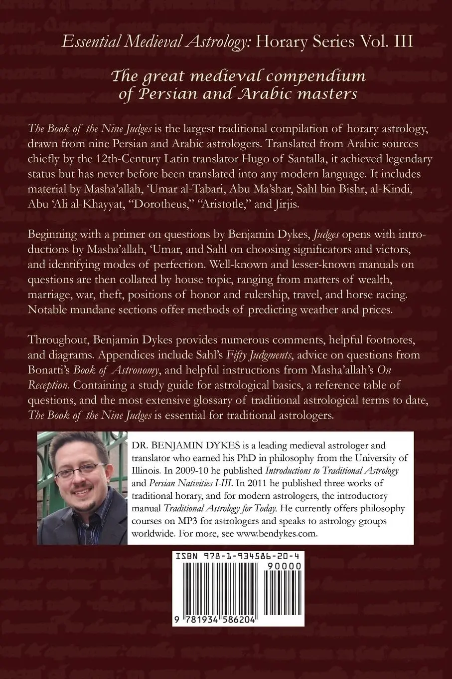 Rückseite: 9781934586204 | The Book of the Nine Judges | Benjamin N. Dykes | Taschenbuch | 2011