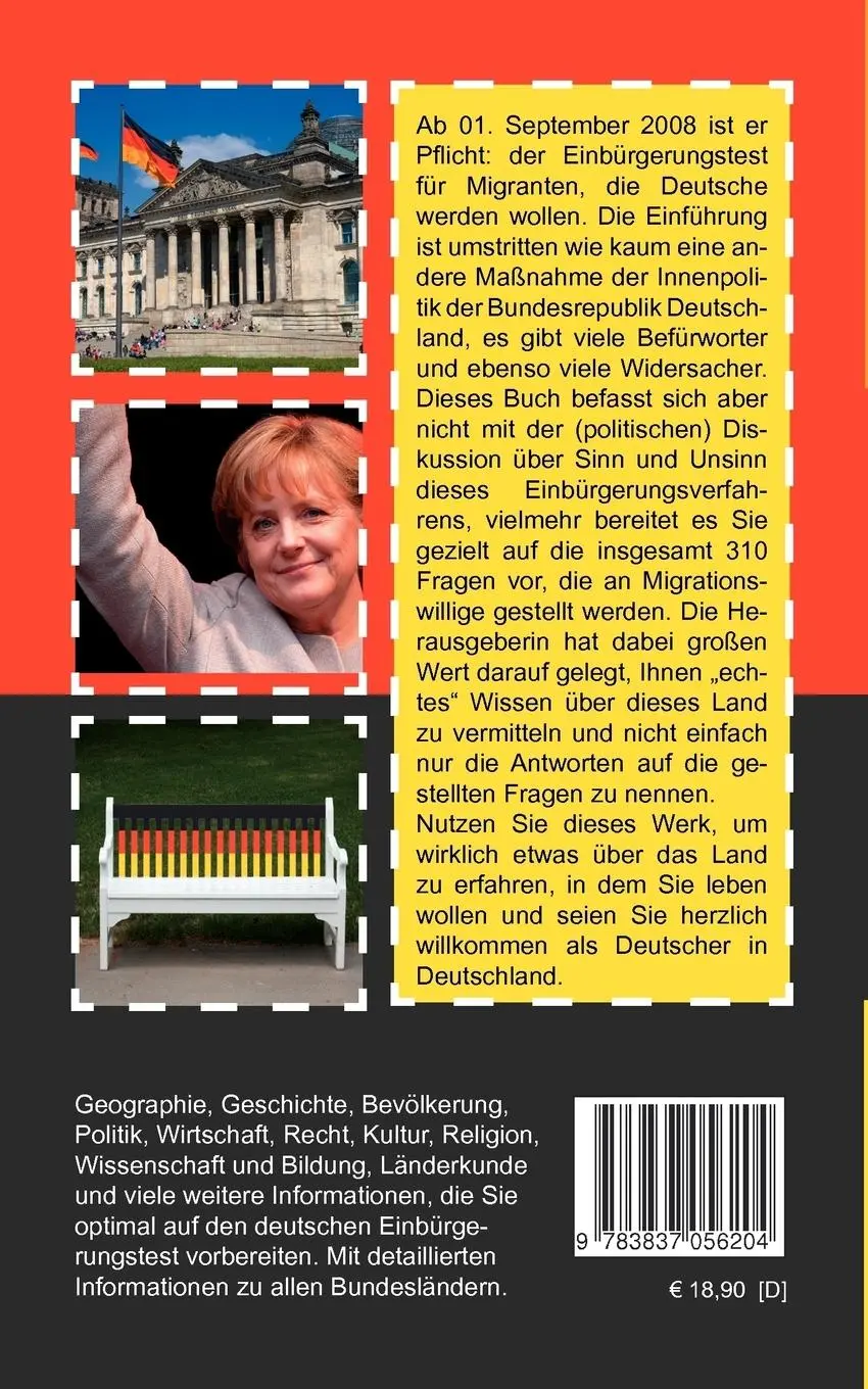 Rückseite: 9783837056204 | Einbürgerungstest | Petra Glebe | Taschenbuch | 120 S. | Deutsch